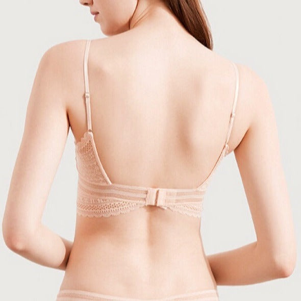 Nina Bralette Wireless Bra - Beige