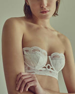 Load image into Gallery viewer, Claudia Lace &amp; Mesh Balconette Bra
